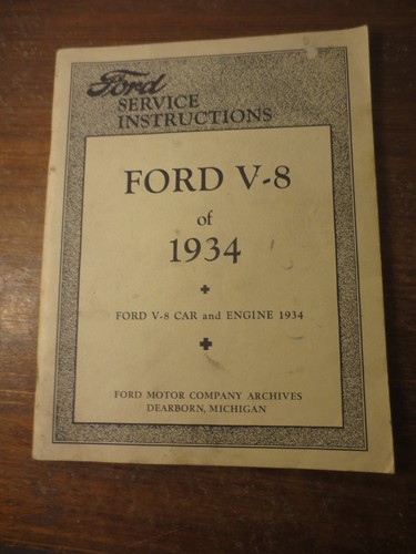 1934 ford car service - 1934, v8