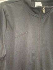 Mens Nike nylon Tracksuit Top And Bottoms Medium Black Gay Scally Int