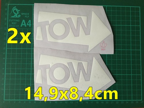Tow vinyl car - 2x,