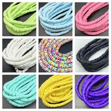 Polymer Clay Disc Beads For Jewellery Making 4x1mm Heishi Beads 350pcs