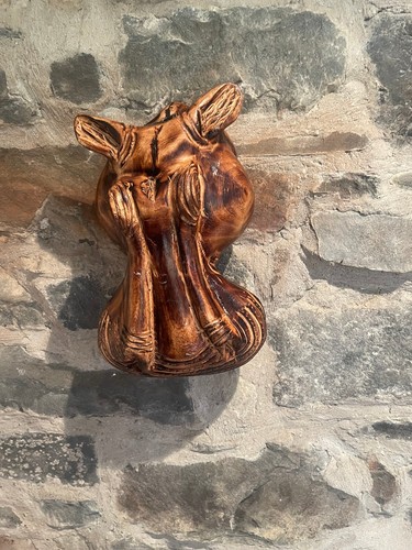 African hippo wall hanging - african,
