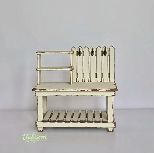 Puzzle garden table dollhouse - garden,