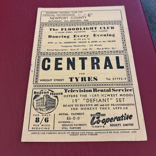 Southport newport 1964 65 - southport,