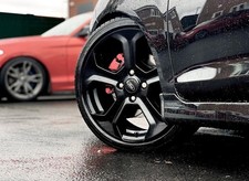 GENUINE Ford Fiesta Ecoboost St180 Alloy Wheels X4  Mk7 GLOSS Black 17 Inch
