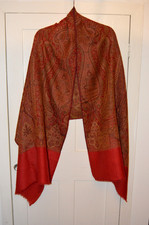 MALTESE 100% WOOL UNUSED SHAWL
