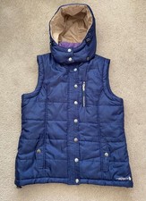 Women’s Tayberry Navy Blue Lined Gilet Size Small Coat Jacket