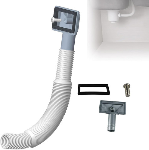 Square kitchen sink overflow - kitchen,