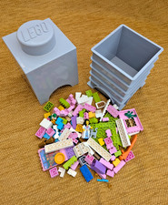 LEGO Grey 1x1 Storage Box Cube