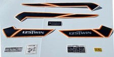 CB 125 twin 1977 1978 stickers