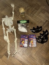 Halloween Bundle, Headless Skeleton Spiders Web Craft Packs, 10 Bats Masks Skull