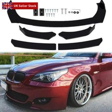Front Bumper Lip Spoiler Lplitter Body Kit Black For BMW 5 Series E60 E61