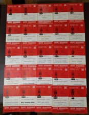 25 Different 1967/68 Nottingham Forest Home Programmes - Bulk 29