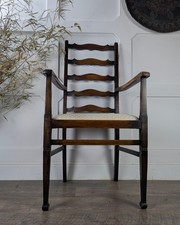 Vintage Ladder-Back Armchair