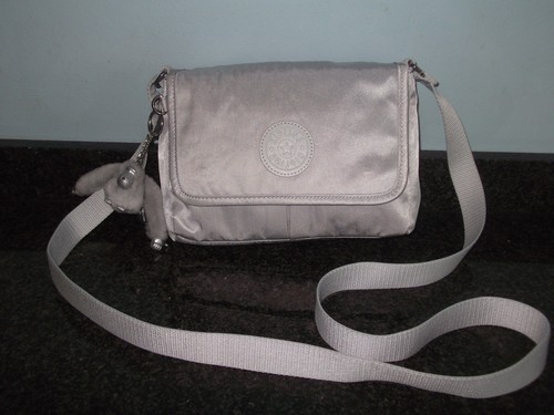 Kipling small metallic silver