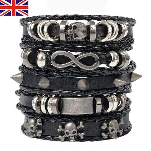 Metal leather studded - 5, /