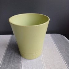 Plant Pot Holder Planter Green Matte Ceramic Germany Pre-loved Homeware Gift 
