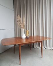 Vtg Mid Century Oak Norwegian Extending Dining Table Danish By Gustav Bahus R433