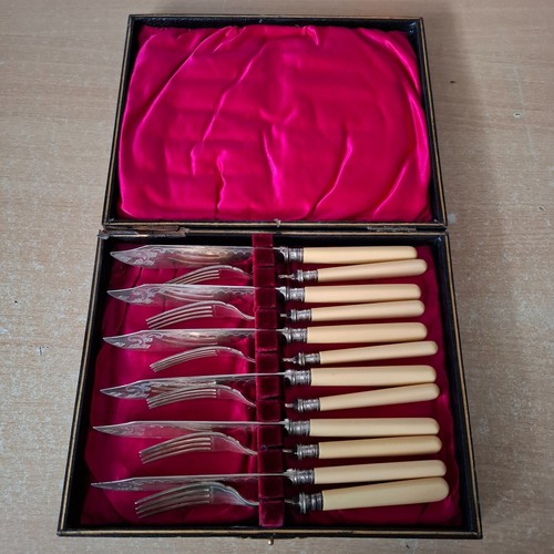 Vintage faux bone handled - faux,