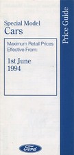 CAR PRICE LIST BROCHURE: FORD