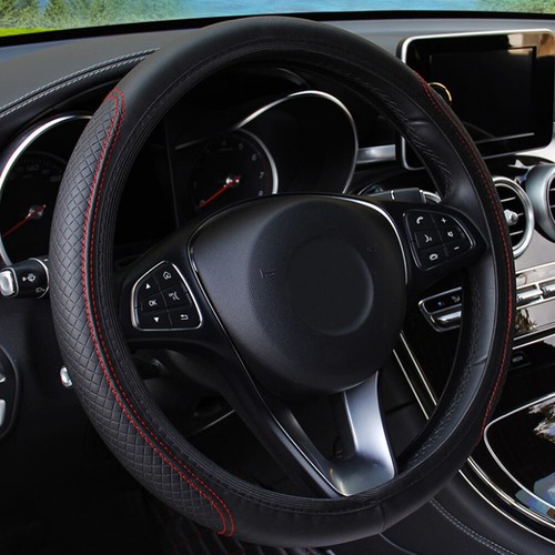 Black red leather - pu,