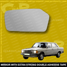 For Mercedes-Benz W123 C123 wing mirror glass 77-85 Left side Spherical