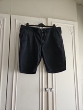 ARMANI EXCHANGE NAVY COTTON SHORTS - 33/34 WAIST