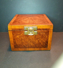 Vintage Walnut Veneer Wooden Box
