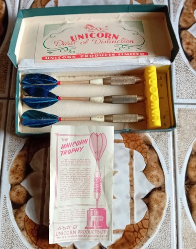 Unicorn vintage brass darts - vintage,