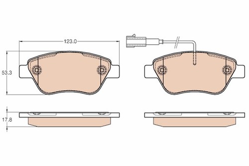 Trw gdb1654 brake - brake, front