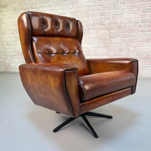 Vintage danish tan leather - vintage,