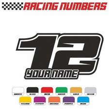 3x Custom Race Numbers Name