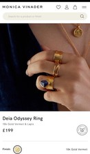 Monica vinader ring deia - monica,