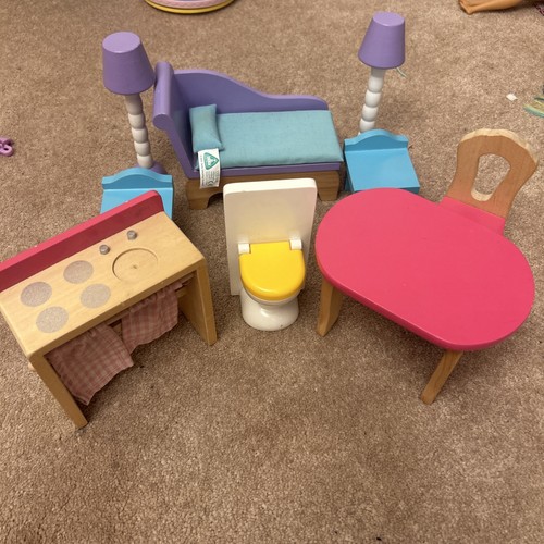 Elc wooden doll house - wooden,