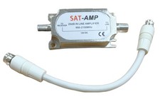 Easy Fit Satellite Signal Amplifier Booster & Patch Lead
