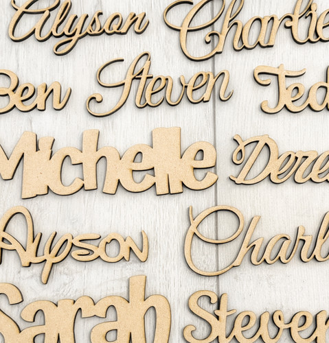 Personalised mdf wood - , cut