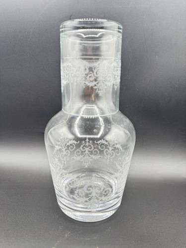 Vintage etched glass - vintage, bedside