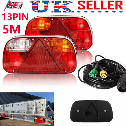 Pin trailer tail - 5m, lights