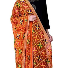 Phulkari Dupatta Chiffon Hand