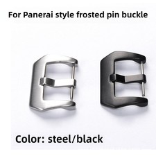 Frosted Solid Stainless Steel Watch Clasp Pin Buckle 18 20 22 24mm for Panerai