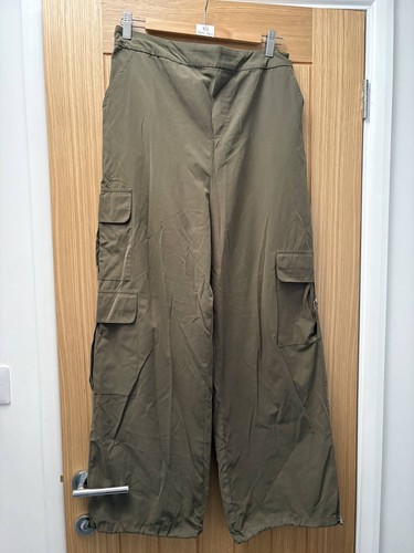 Khaki wide leg cargo - khaki,