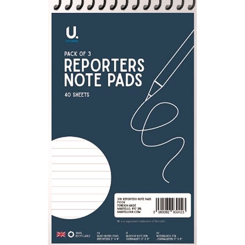 Reporters notebooks 3 - -, pack