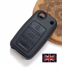 KEY COVER FOR SKODA OCTAVIA FABIA SUPERB ROOMSTER 3 BUTTON REMOTE CASE FLIP KEY