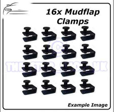 BLACK Mudflap Clamps U C