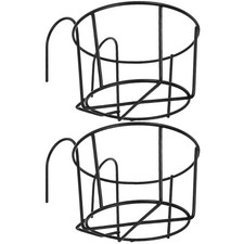 2 Pcs Metal Hay Feeder for