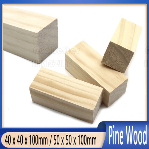 Solid pine wood blocks cubes - solid,