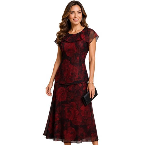 Jacques vert red floral skirt - jacques,