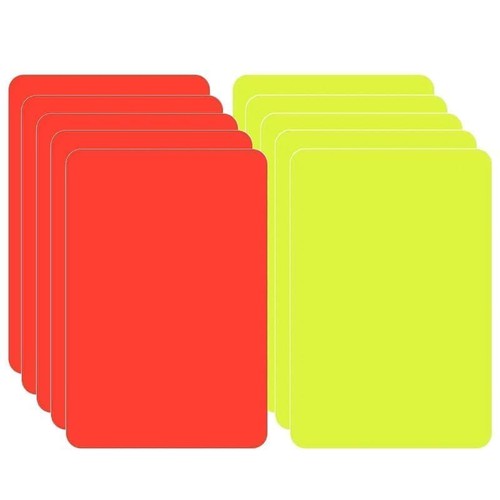 Football referee cards kit - cards, 10