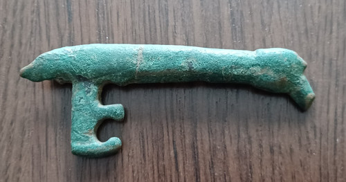 Medieval bronze key - medieval, good
