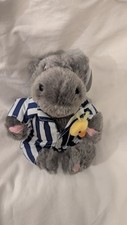 Silent Night Beds Hippo & Duck Mascot Plush Soft Toy 9" New With Tags