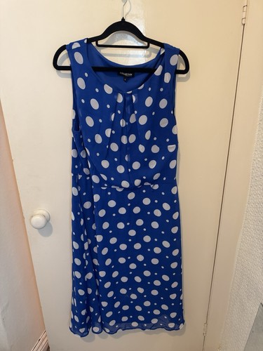 Spotty dress blue and - spotty,
